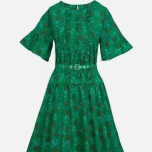 Disney Parks Disney Dress Shop Orange Bird Dress Green Size Medium NWT